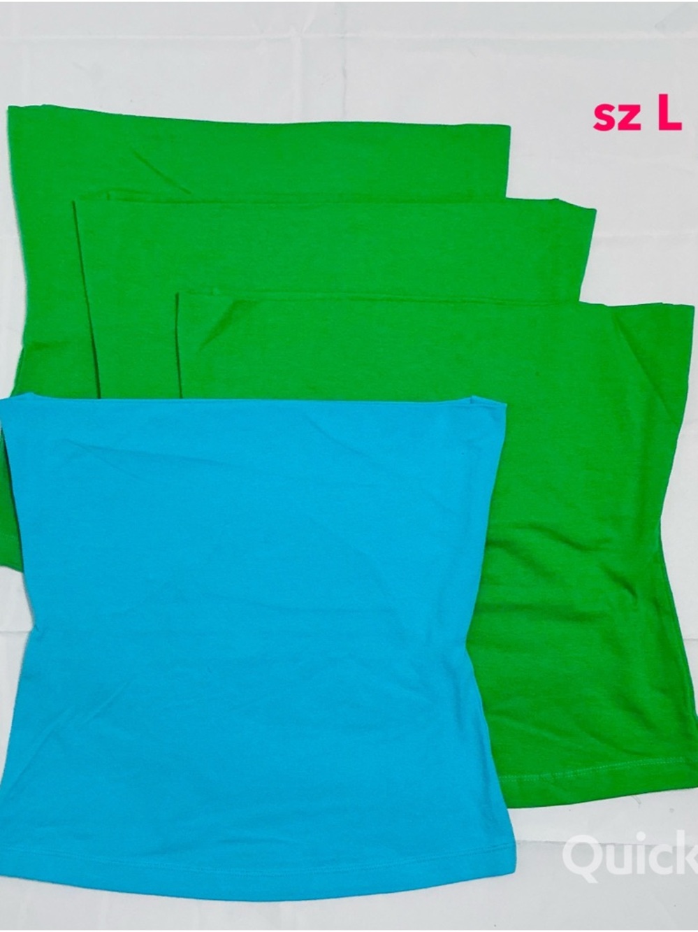 sz L - Women's Strapless Tube Top 4-Pack